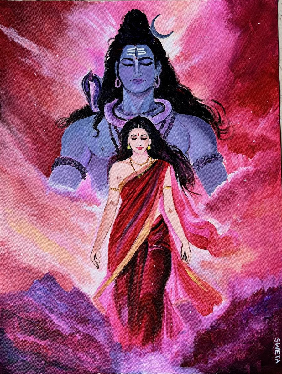 The Devine balance of Shiva's strength and Parvati's feminine power 